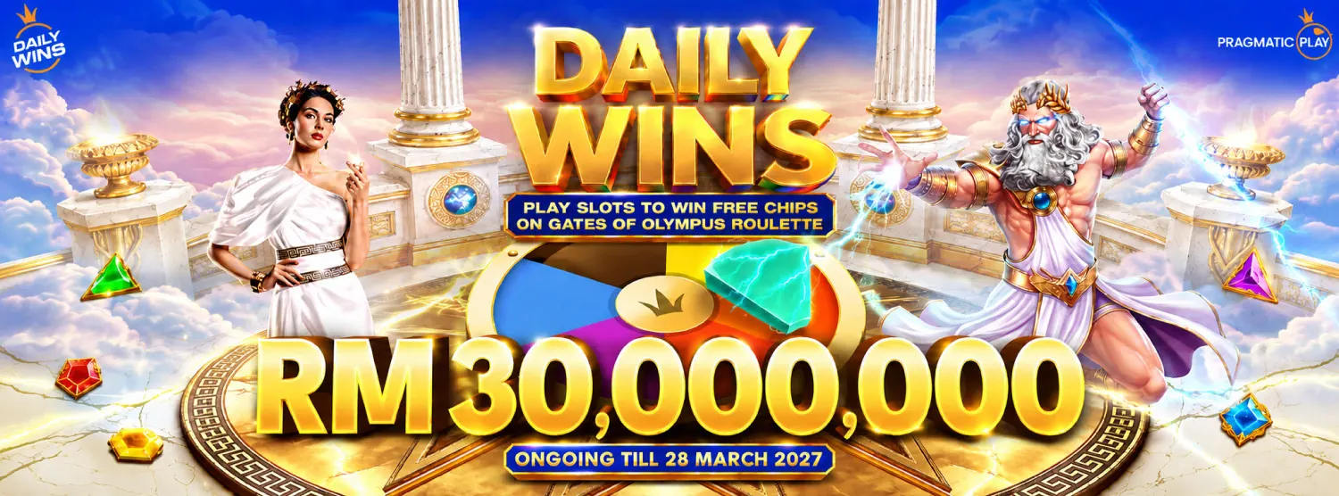Daily Wins slot dengan hadiah RM30,000,000