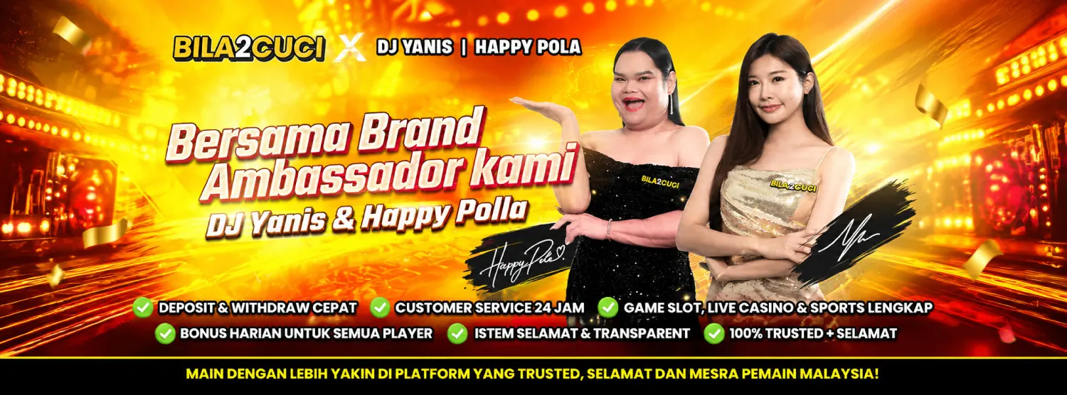 Duta jenama Bila2Cuci DJ Yanis dan Happy Polla