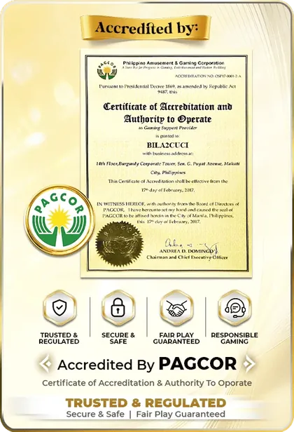 Sijil akreditasi PAGCOR